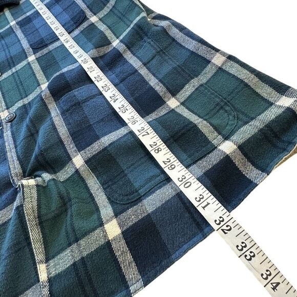 Geoffrey Beene Vintage Reversable Chore Utility Barn Corduroy Flannel Jacket L - Picture 6 of 15
